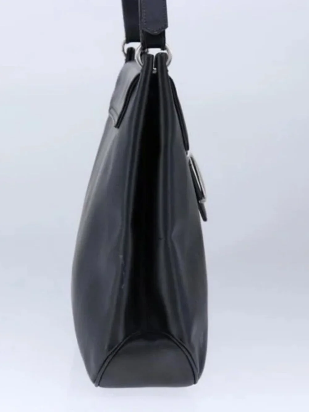 Salvatore Ferragamo Shoulder Bag Patent leather Black Auth bs21286